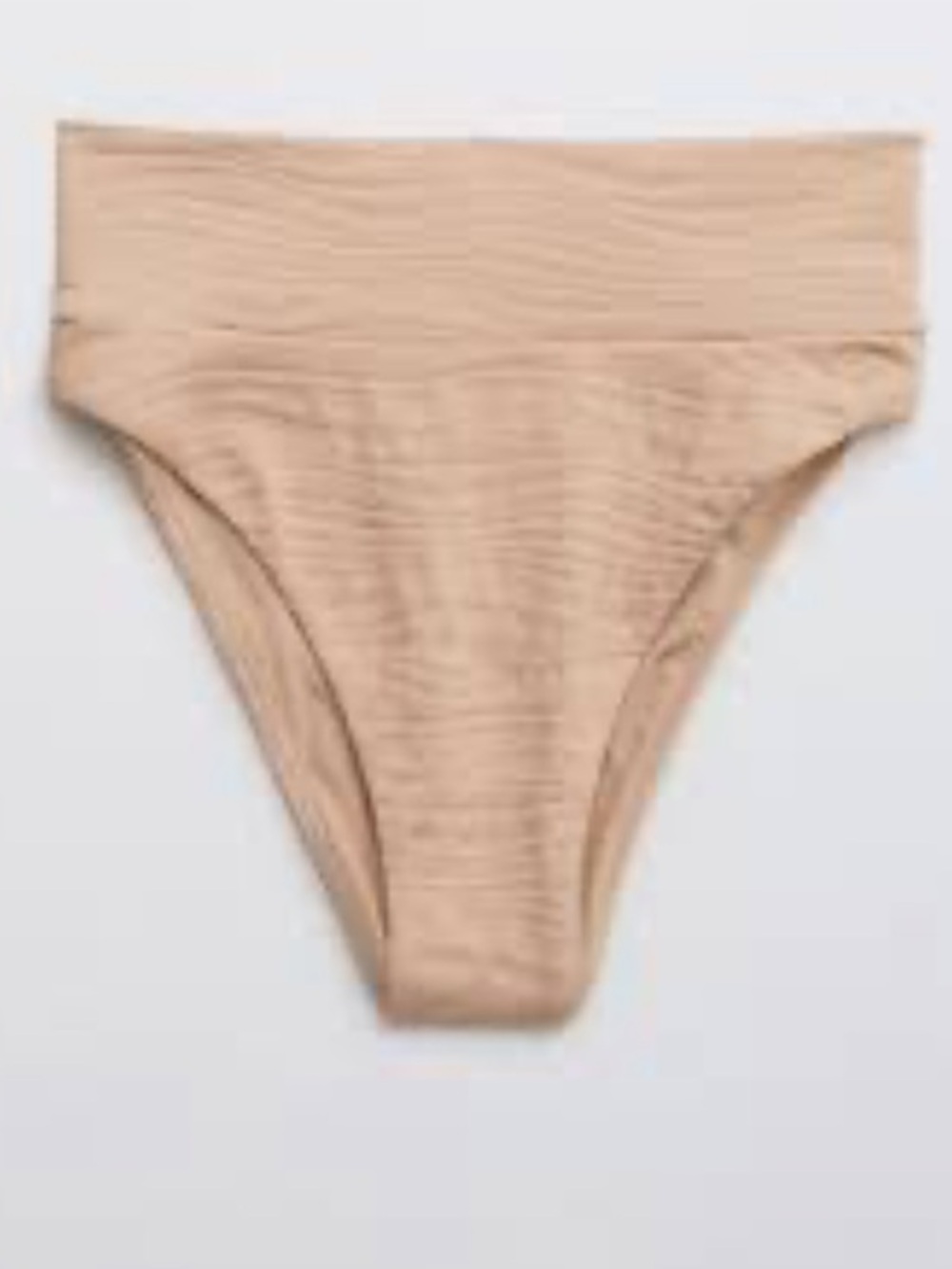 NWT Aerie High Cut Cheeky Tan Swim Bikini Bottom